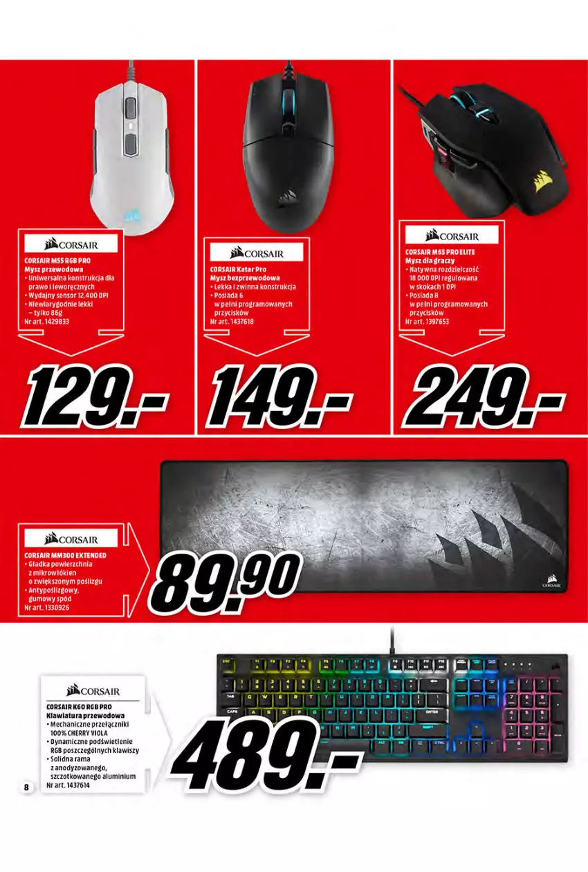 Gazetka promocyjna Media Markt - Promocje Marzec - ważna 10.03 do 31.03.2021 - strona 8 - produkty: Klawiatura, Rama