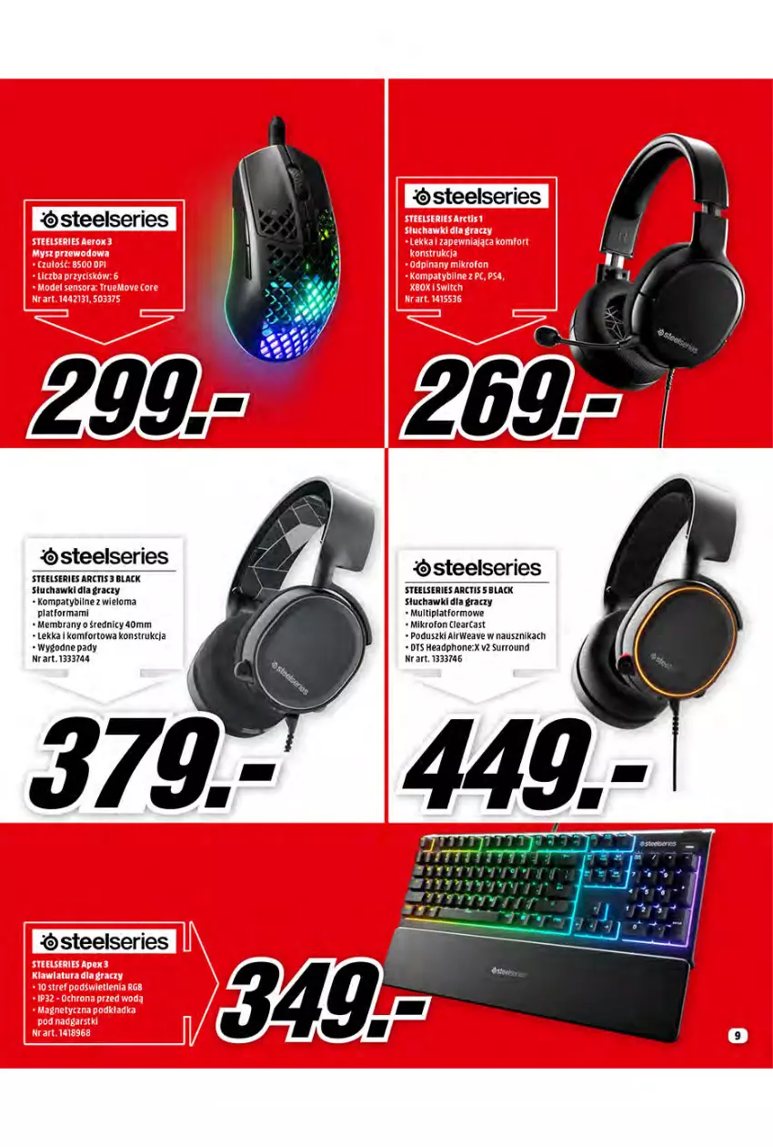 Gazetka promocyjna Media Markt - Promocje Marzec - ważna 10.03 do 31.03.2021 - strona 9 - produkty: Gra, Lack, Mikrofon, Ser, Słuchawki