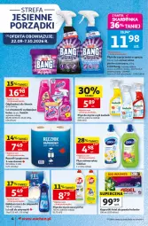 Gazetka promocyjna Auchan - Gazetka 30 Lat Supermarket Auchan - Gazetka - ważna od 30.09 do 30.09.2026 - strona 4 - produkty: Ludwik, Sól, Por, Pur, Do mycia naczyń, Papier, Cillit Bang, Płyn do mycia naczyń, Odplamiacz, Ręcznik, Rolki, Chusteczki, Płyn do mycia, Vanish, Zmywarki, Sidolux, Ręczniki papierowe, Ariel, Fa