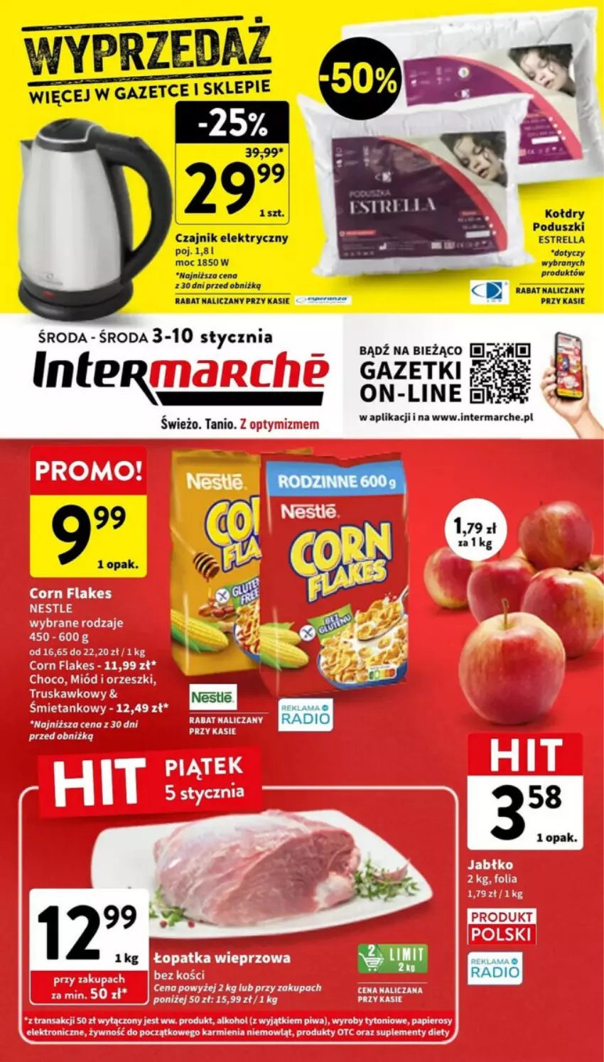 Gazetka promocyjna Intermarche - ważna 03.01 do 10.01.2024 - strona 1 - produkty: Czajnik, Czajnik elektryczny, Rura