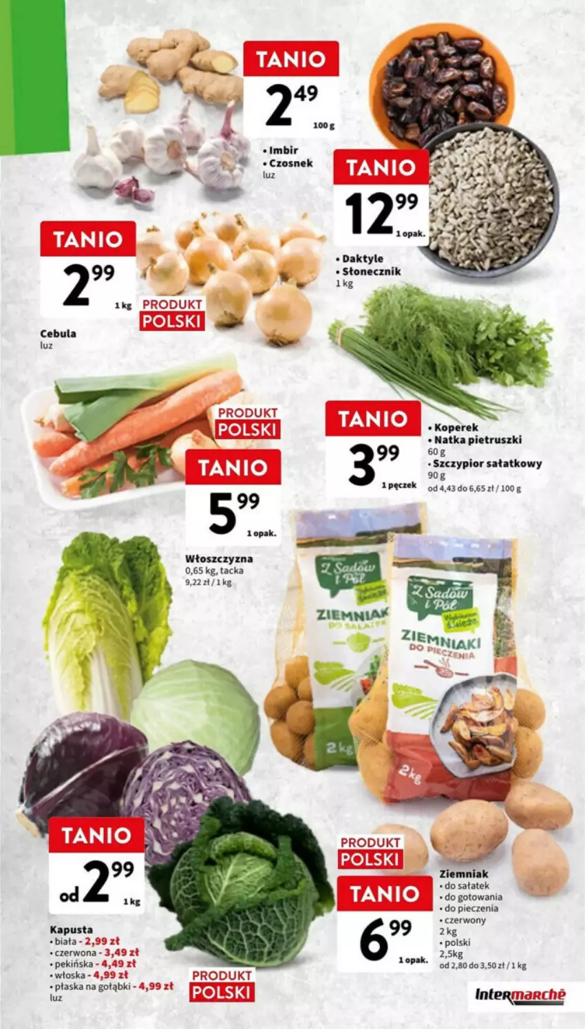 Gazetka promocyjna Intermarche - ważna 03.01 do 10.01.2024 - strona 30 - produkty: Cebula, Daktyle, Fa, Natka pietruszki, Piec, Sałat