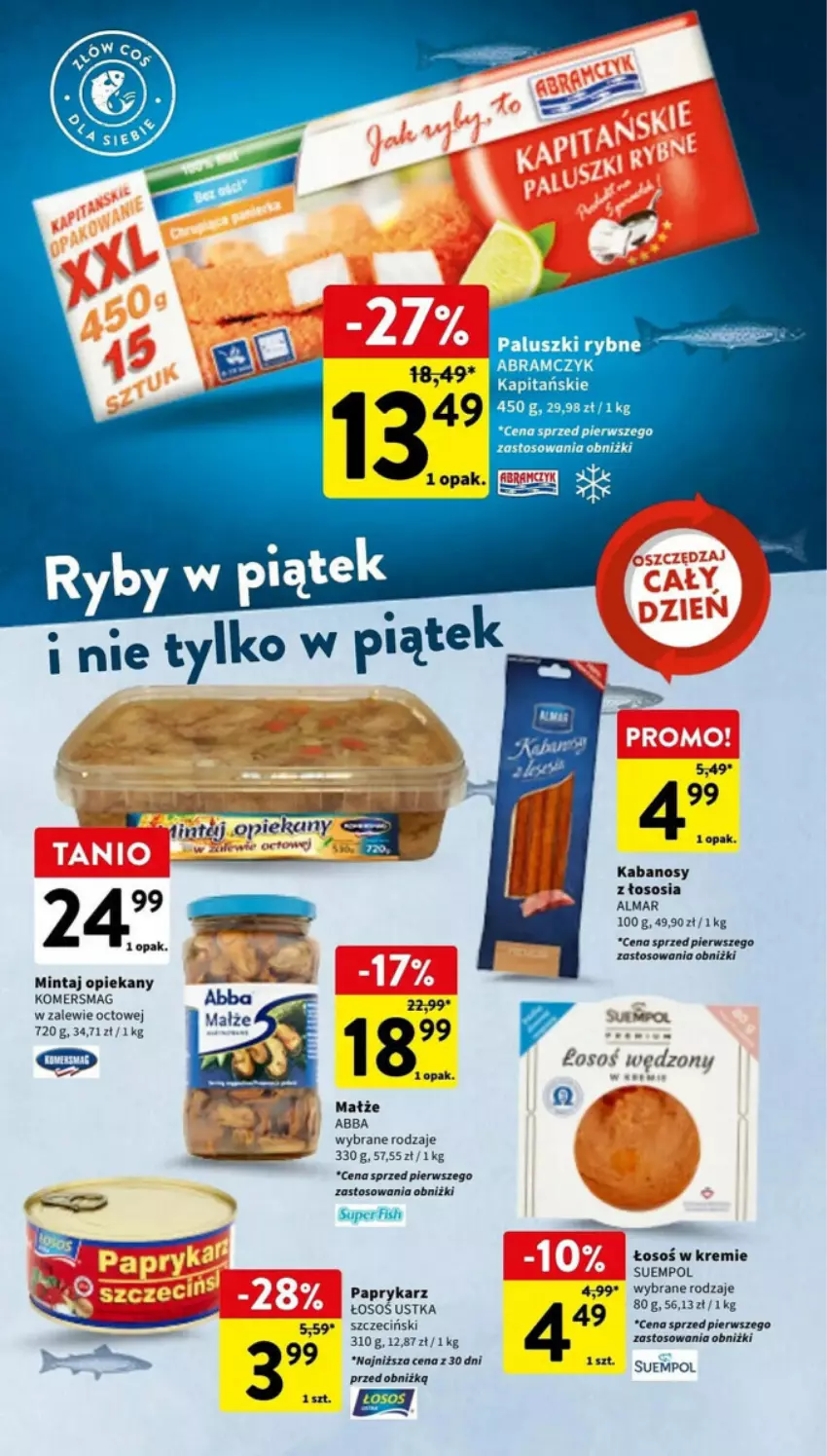 Gazetka promocyjna Intermarche - ważna 03.01 do 10.01.2024 - strona 6 - produkty: Fa, Kabanos, LG, Małże, Mintaj, Papryka, Paprykarz, Sos, Suempol