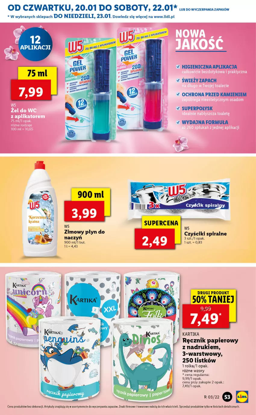 Gazetka promocyjna Lidl - GAZETKA - ważna 20.01 do 23.01.2022 - strona 53 - produkty: Papier, Ręcznik