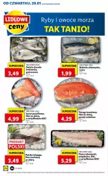 Gazetka promocyjna Lidl - GAZETKA - Gazetka - ważna od 23.01 do 23.01.2022 - strona 30 - produkty: Polędwica, Por, Ryby i owoce morza, Tusz, Tołpyga, Owoce morza, Owoce, Dorsz