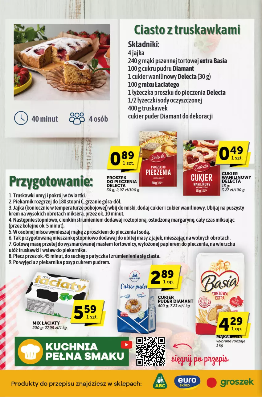 Gazetka promocyjna ABC - ważna 11.07 do 23.07.2024 - strona 2 - produkty: Basia, Cukier, Cukier puder, Cukier wanilinowy, Delecta, Diamant, Kuchnia, Mikser, Olej, Papier, Piec, Piekarnik, Puder, Rum, Ser, Sok, Top, Truskawki