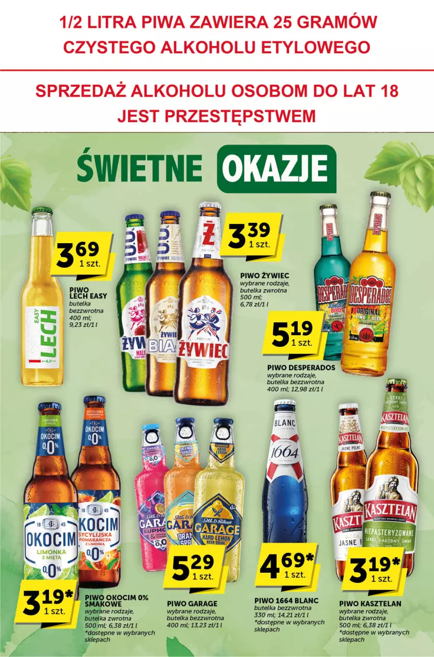 Gazetka promocyjna ABC - ważna 11.07 do 23.07.2024 - strona 24 - produkty: Desperados, Gra, Kasztelan, Koc, Okocim, Piwa, Piwo