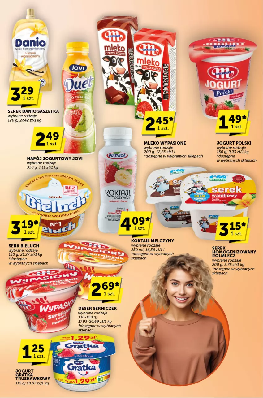 Gazetka promocyjna ABC - ważna 11.07 do 23.07.2024 - strona 4 - produkty: Bieluch, Danio, Deser, Jogurt, Mleko, Rolmlecz, Ser, Serek