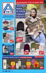 Gazetka promocyjna Aldi - Artykuły przemysłowe i tekstylia - Gazetka - ważna od 18.10 do 18.10.2025 - strona 1 - produkty: Piwo, Sweter, Koc, Gra, Kardigan, Kurtka, Moda, Clogsy, Bukiet, Znicz, Dzieci, Fa
