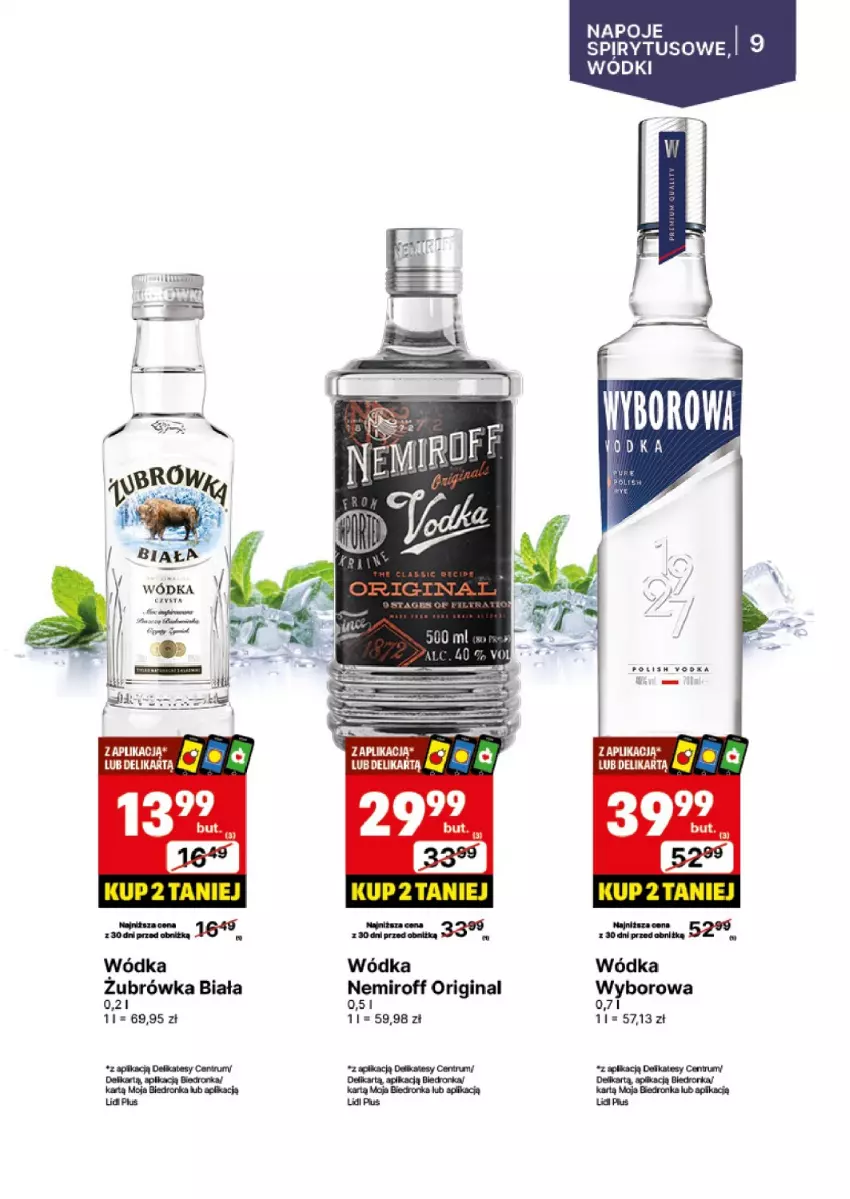 Gazetka promocyjna Delikatesy Centrum - DeliBarek DC35-DC36 - ważna 26.08 do 08.09.2024 - strona 9 - produkty: Dron, Gin, Napoje, Orka, Rum, Wódka, Wyborowa