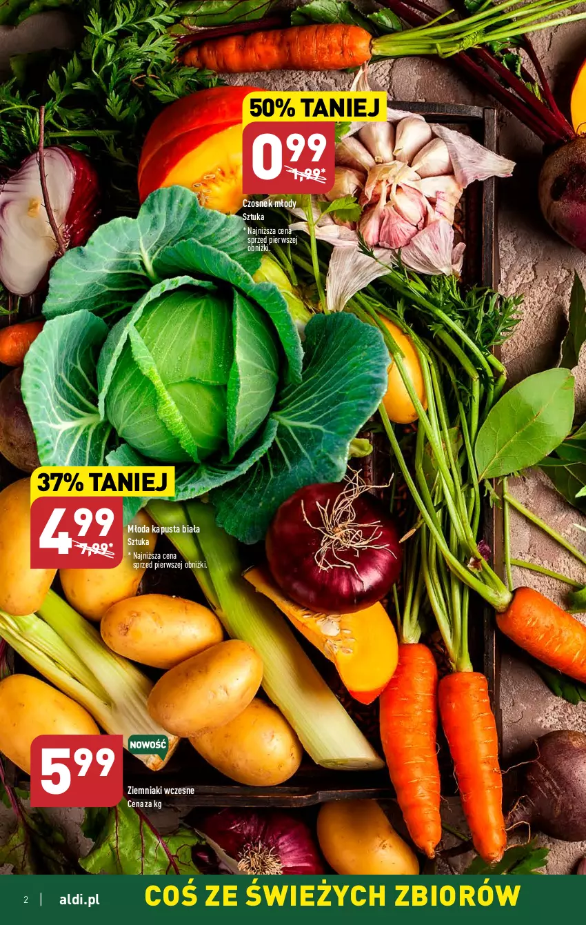 Gazetka promocyjna Aldi - Pełen katalog - ważna 24.04 do 02.05.2023 - strona 2 - produkty: Czosnek, Ziemniaki