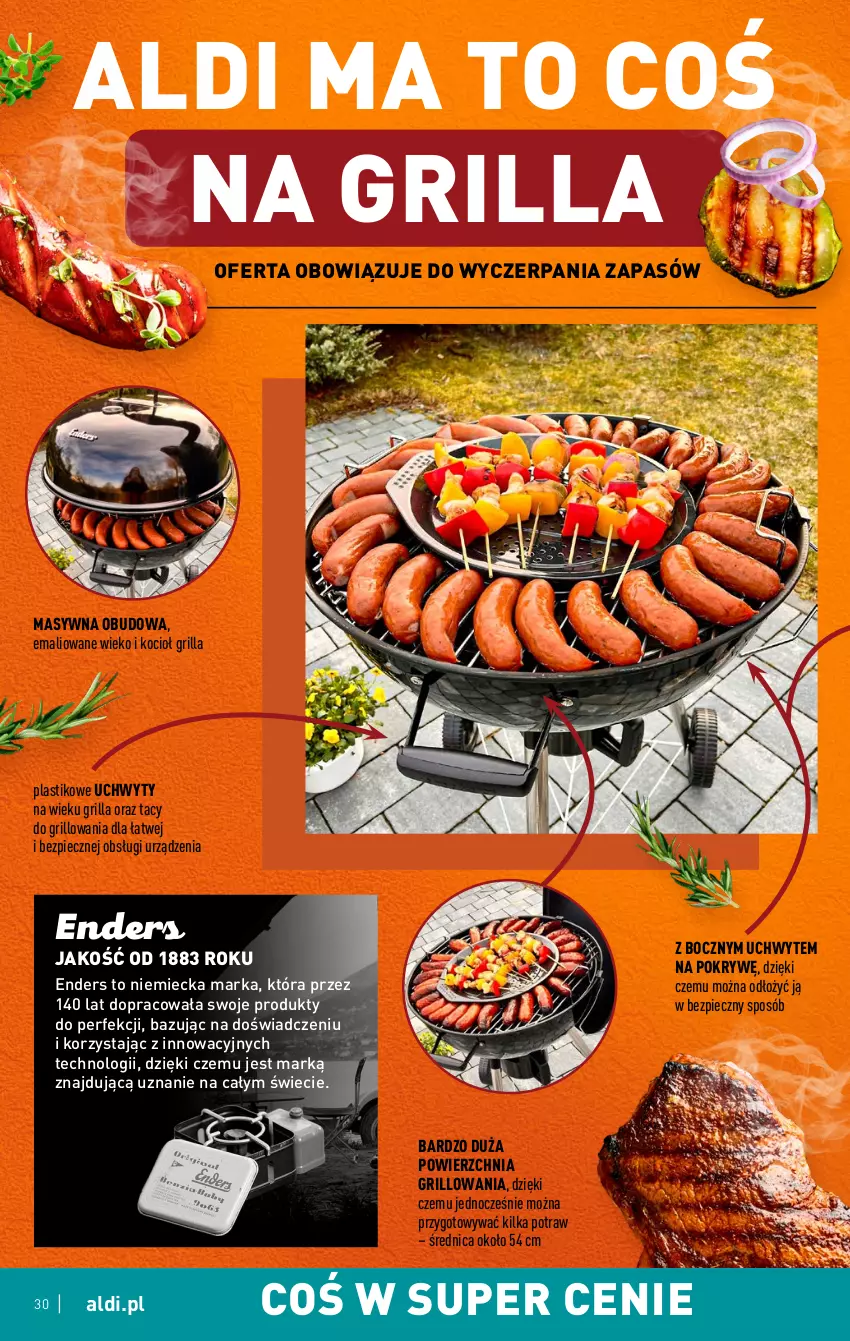 Gazetka promocyjna Aldi - Pełen katalog - ważna 24.04 do 02.05.2023 - strona 30 - produkty: Grill, Koc, Piec, Uchwyty