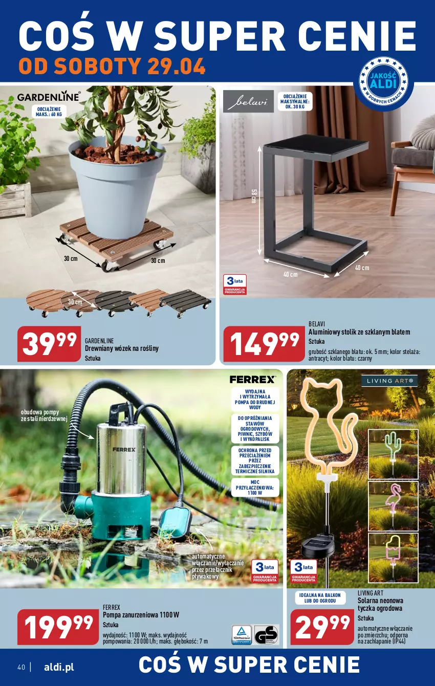 Gazetka promocyjna Aldi - Pełen katalog - ważna 24.04 do 02.05.2023 - strona 40 - produkty: Piec, Por, Stolik, Wózek