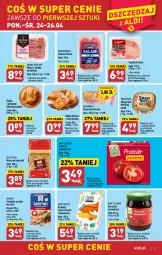 Gazetka promocyjna Aldi - Pełen katalog - Gazetka - ważna od 02.05 do 02.05.2023 - strona 5 - produkty: Złoty Plon, Piec, Buraczki, Makaron, Sok, Smakowita, Salami, Bułka fitness, Krokiety, Sokołów, Sardynki, Mięsne specjały, Bułeczki, Szynka, Margaryna, Pieczarka, Kotlet, Mięso z indyka, Bułeczki mleczne, Olej, Bułka, Mięso