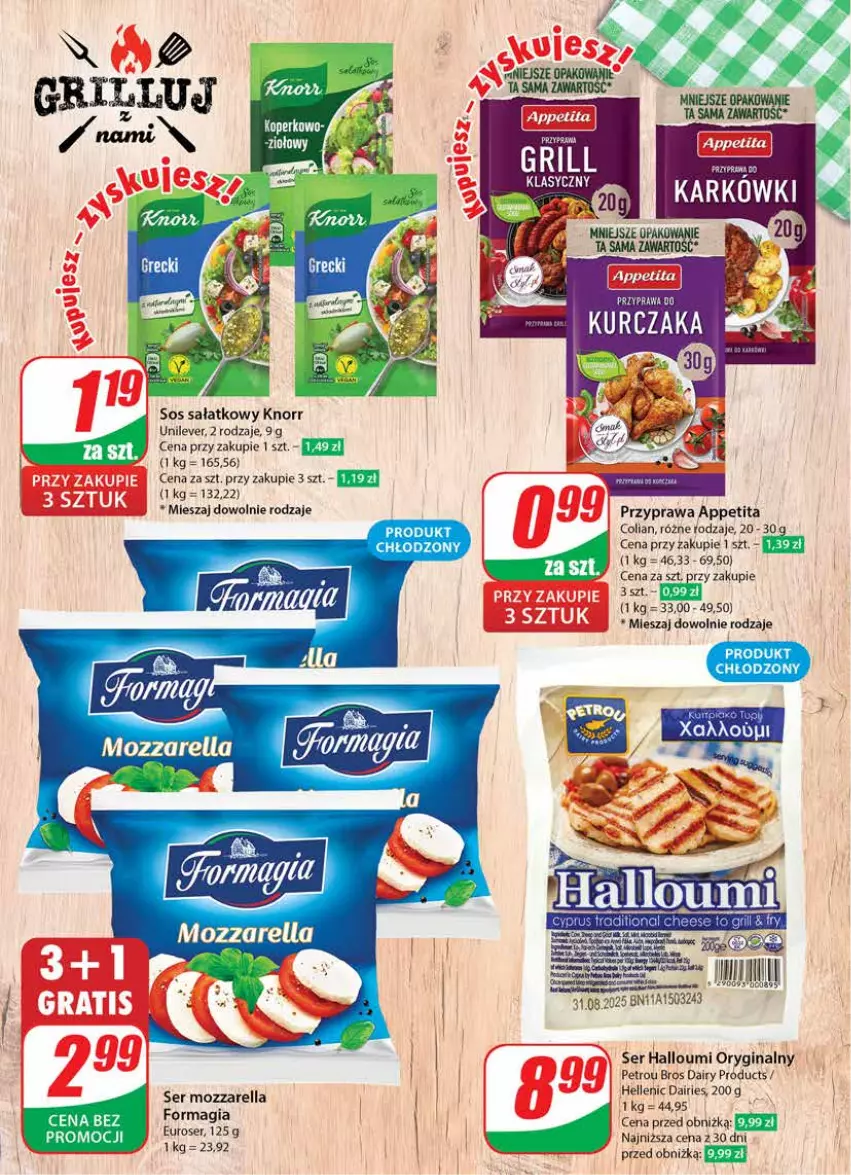 Gazetka promocyjna Dino - Gazetka 33 / 2024 - ważna 14.08 do 20.08.2024 - strona 18 - produkty: Gin, Gra, Knorr, Kurczak, Mozzarella, Sałat, Ser, Sos