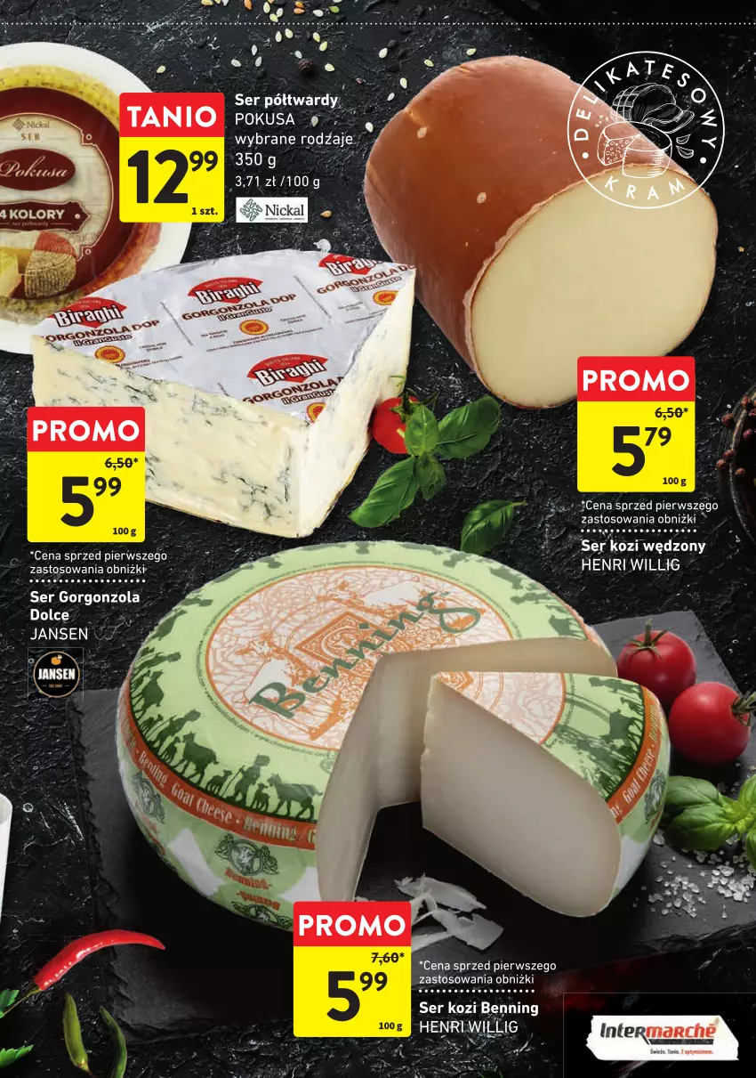 Gazetka promocyjna Intermarche - Gazetka Intermarche - ważna 05.10 do 18.10.2023 - strona 3 - produkty: Gorgonzola, Ser, Ser kozi