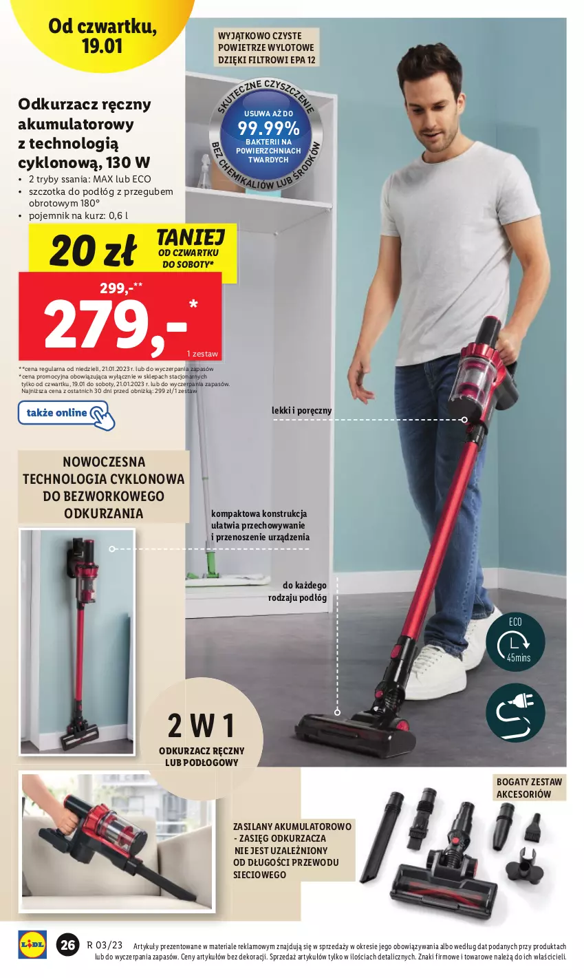 Gazetka promocyjna Lidl - GAZETKA - ważna 16.01 do 21.01.2023 - strona 28 - produkty: Akumulator, Odkurzacz, Pojemnik, Por, Silan, Szczotka