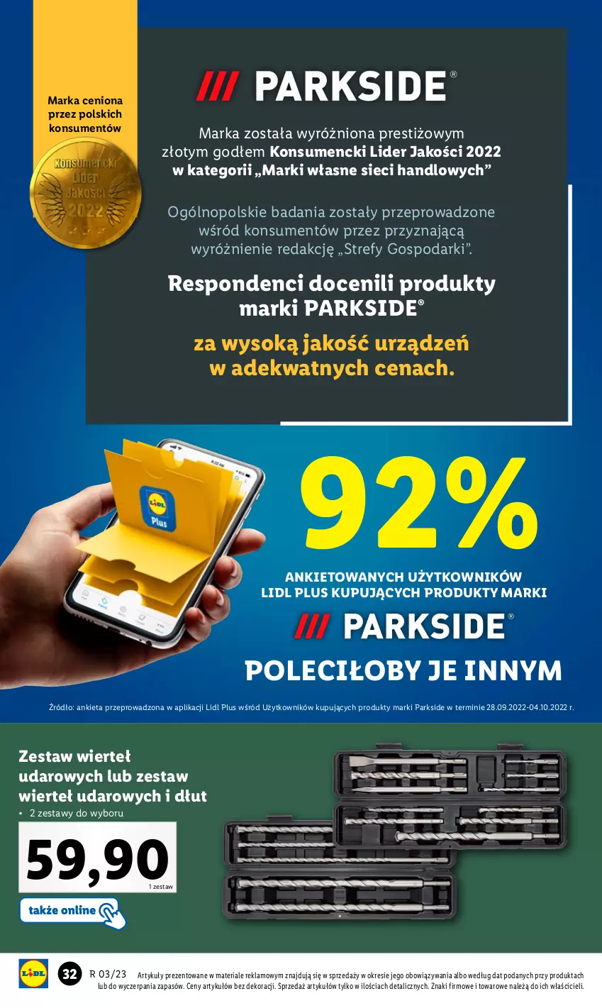 Gazetka promocyjna Lidl - GAZETKA - ważna 16.01 do 21.01.2023 - strona 34 - produkty: Parkside, Sok, Zestaw wierteł