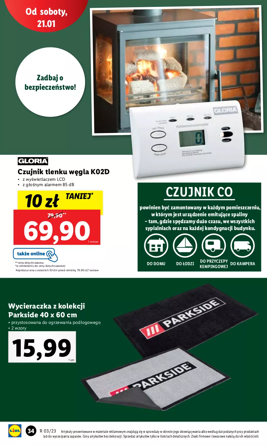 Gazetka promocyjna Lidl - GAZETKA - ważna 16.01 do 21.01.2023 - strona 36 - produkty: Parkside, Piec, Sypialnia, Wycieraczka