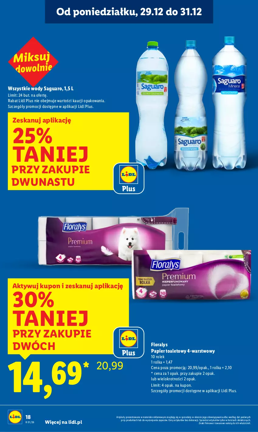 Gazetka promocyjna Lidl - GAZETKA - ważna 29.12 do 31.12.2025 - strona 18 - produkty: Flora, Papier, Papier toaletowy