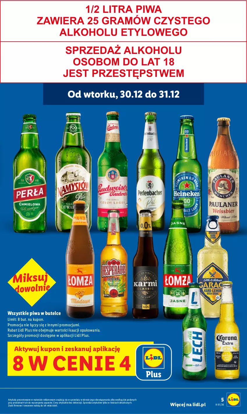 Gazetka promocyjna Lidl - GAZETKA - ważna 29.12 do 31.12.2025 - strona 5 - produkty: Piwa