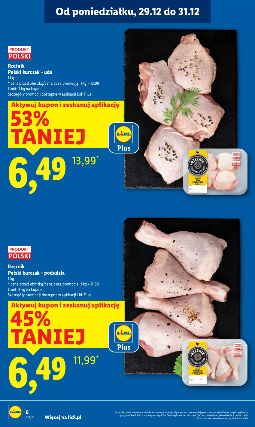 Gazetka promocyjna Lidl - GAZETKA - ważna 29.12 do 31.12.2025 - strona 6 - produkty: Kurczak