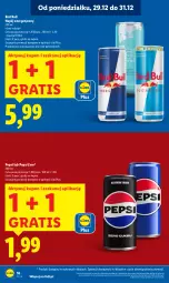 Gazetka promocyjna Lidl - GAZETKA - Gazetka - ważna od 31.12 do 31.12.2025 - strona 16 - produkty: Gra, Napój energetyczny, Red Bull, Pepsi, Napój