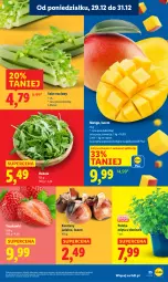 Gazetka promocyjna Lidl - GAZETKA - Gazetka - ważna od 31.12 do 31.12.2025 - strona 25 - produkty: Truskawki, Rukola, Seler naciowy, Mango, Mięta