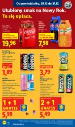 Gazetka promocyjna Lidl - GAZETKA - Gazetka - ważna od 31.12 do 31.12.2025 - strona 44 - produkty: Gra, 7up, Napój energetyczny, Tropical, Red Bull, Mirinda, Coca-Cola, Pepsi, Arbuz, Mango, Napój