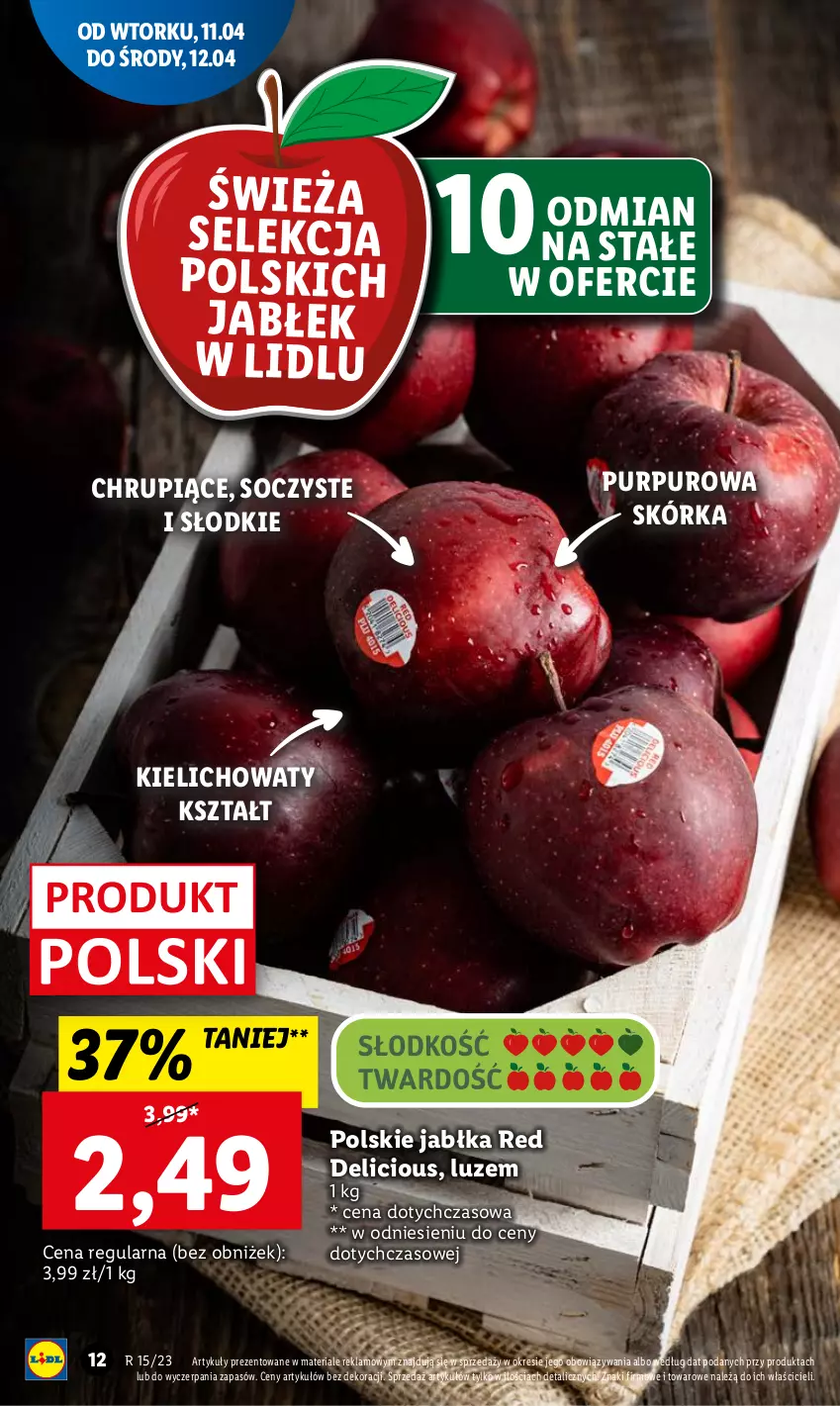 Gazetka promocyjna Lidl - GAZETKA - ważna 11.04 do 12.04.2023 - strona 12 - produkty: Jabłka, Pur