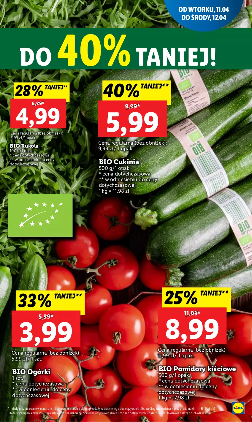 Gazetka promocyjna Lidl - GAZETKA - ważna 11.04 do 12.04.2023 - strona 17 - produkty: Pomidory, Rukola