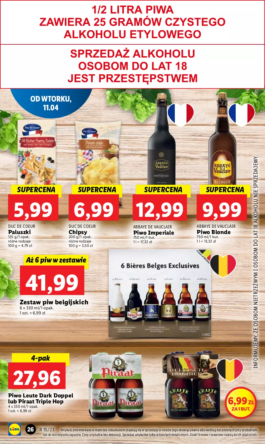 Gazetka promocyjna Lidl - GAZETKA - ważna 11.04 do 12.04.2023 - strona 30 - produkty: Chipsy, LG, Piwo