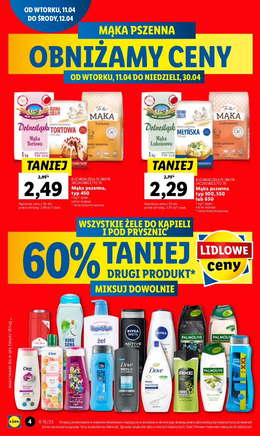 Gazetka promocyjna Lidl - GAZETKA - ważna 11.04 do 12.04.2023 - strona 4 - produkty: Kuchnia, Mąka, Mąka pszenna