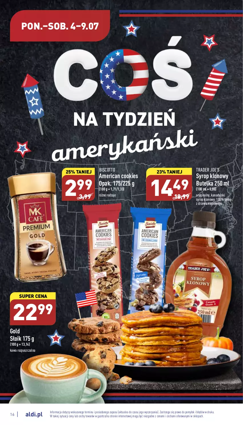 Gazetka promocyjna Aldi - Katalog spożywczy - ważna 04.07 do 09.07.2022 - strona 16 - produkty: Gin, Kawa, Kawa rozpuszczalna, Syrop