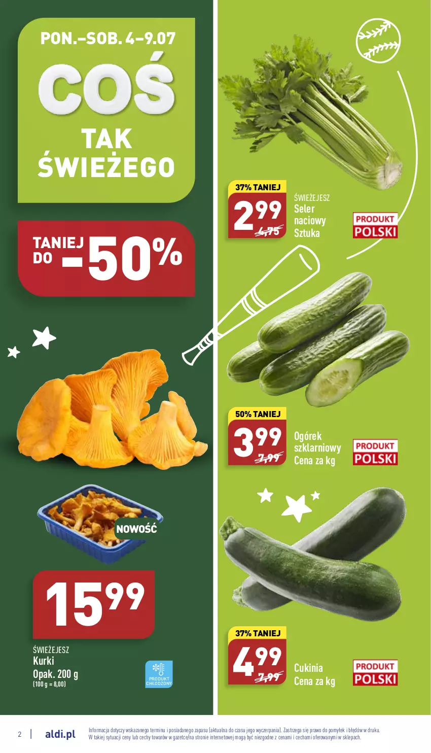 Gazetka promocyjna Aldi - Katalog spożywczy - ważna 04.07 do 09.07.2022 - strona 2 - produkty: Ogórek, Seler naciowy