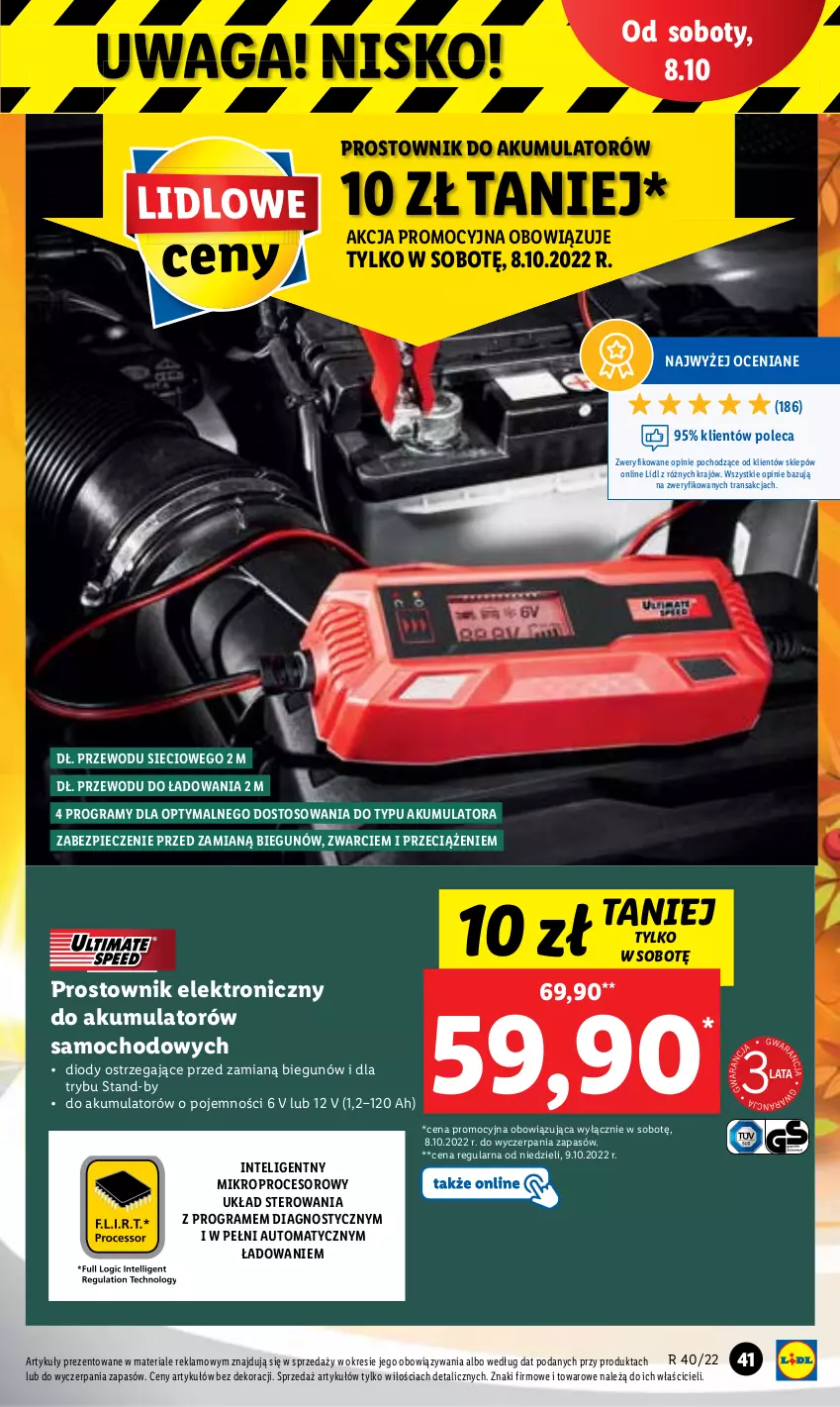 Gazetka promocyjna Lidl - GAZETKA - ważna 03.10 do 08.10.2022 - strona 45 - produkty: Akumulator, Gra, Intel, Piec, Procesor, Prostownik, Tran, Waga