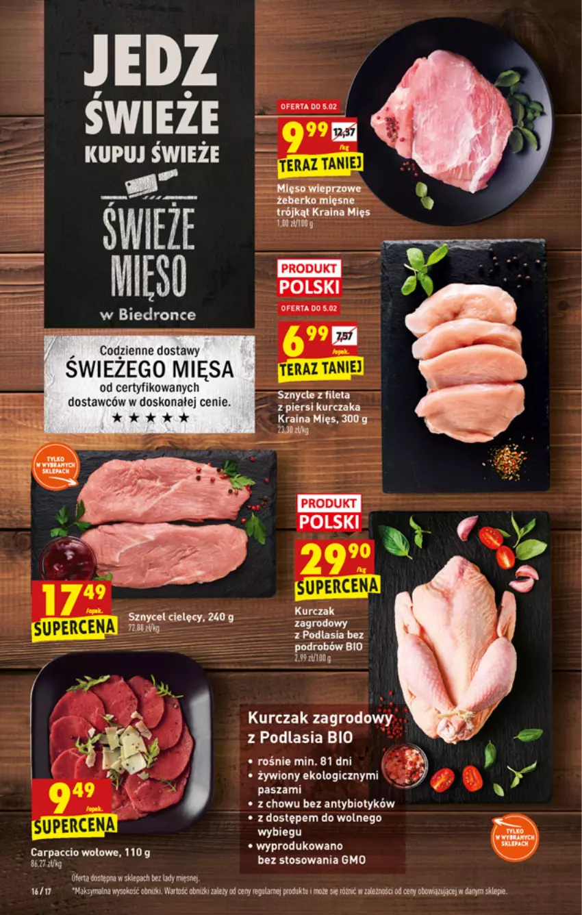 Gazetka promocyjna Biedronka - W tym tygodniu - ważna 03.02 do 09.02.2022 - strona 16 - produkty: Carpaccio, Dron, Kurczak, Sok, Tera