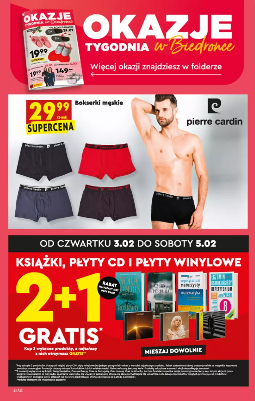 Gazetka promocyjna Biedronka - W tym tygodniu - ważna 03.02 do 09.02.2022 - strona 62 - produkty: Bokserki, Fa, HP, Leon, Pierre Cardin, Ser