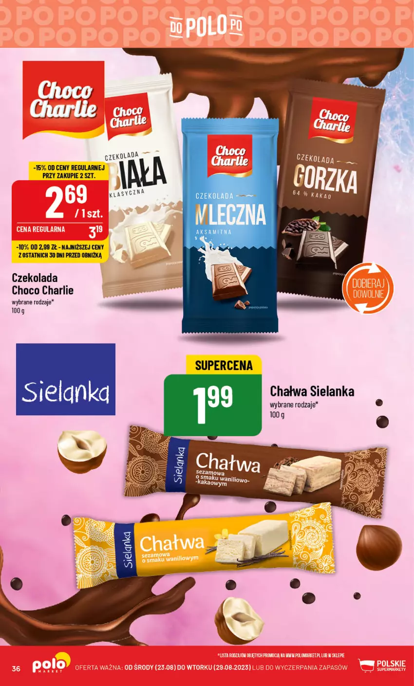 Gazetka promocyjna PoloMarket - Gazetka pomocyjna - ważna 23.08 do 29.08.2023 - strona 36 - produkty: Aksam, Chałwa, Czekolada