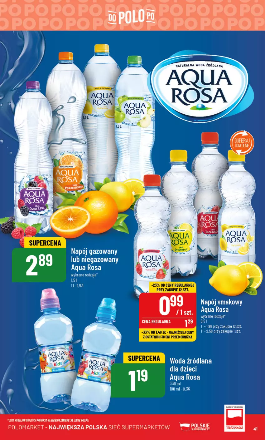 Gazetka promocyjna PoloMarket - Gazetka pomocyjna - ważna 23.08 do 29.08.2023 - strona 41 - produkty: Dzieci, LANA, Laur, Napój, Napój gazowany, Woda