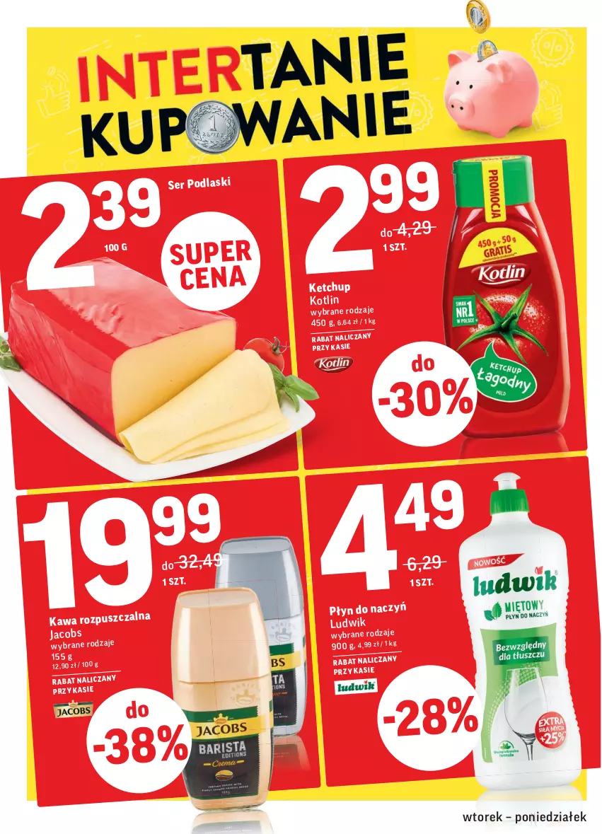 Gazetka promocyjna Intermarche - Gazetka promocyjna - ważna 08.02 do 14.02.2022 - strona 6 - produkty: Jacobs, Kawa, Kotlin, Ludwik, Ser