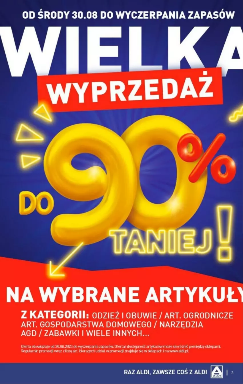 Gazetka promocyjna Aldi - ważna 30.08 do 02.09.2023 - strona 3 - produkty: Obuwie