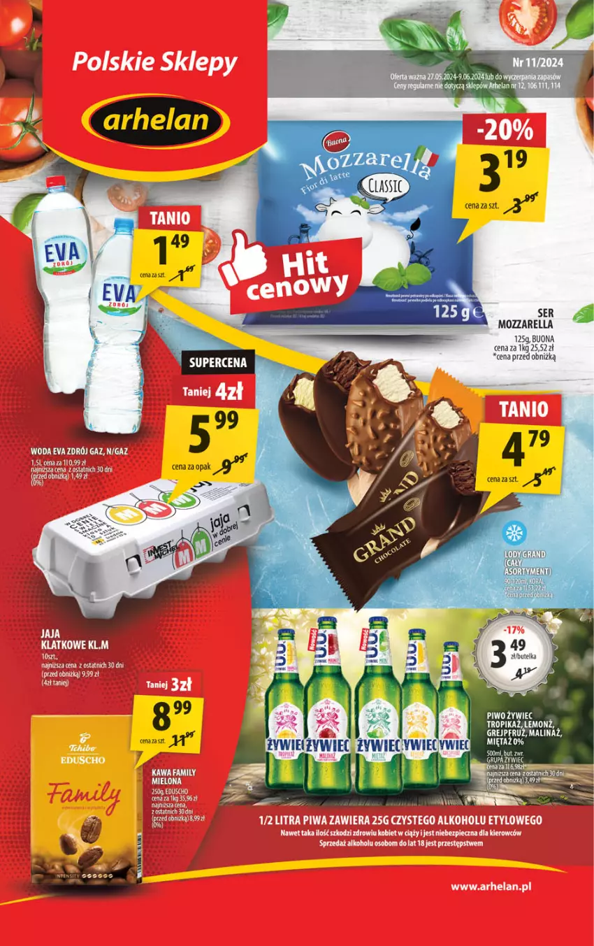 Gazetka promocyjna Arhelan - Gazetka - ważna 27.05 do 09.06.2024 - strona 1 - produkty: Fa, Mięta, Mozzarella, Ser