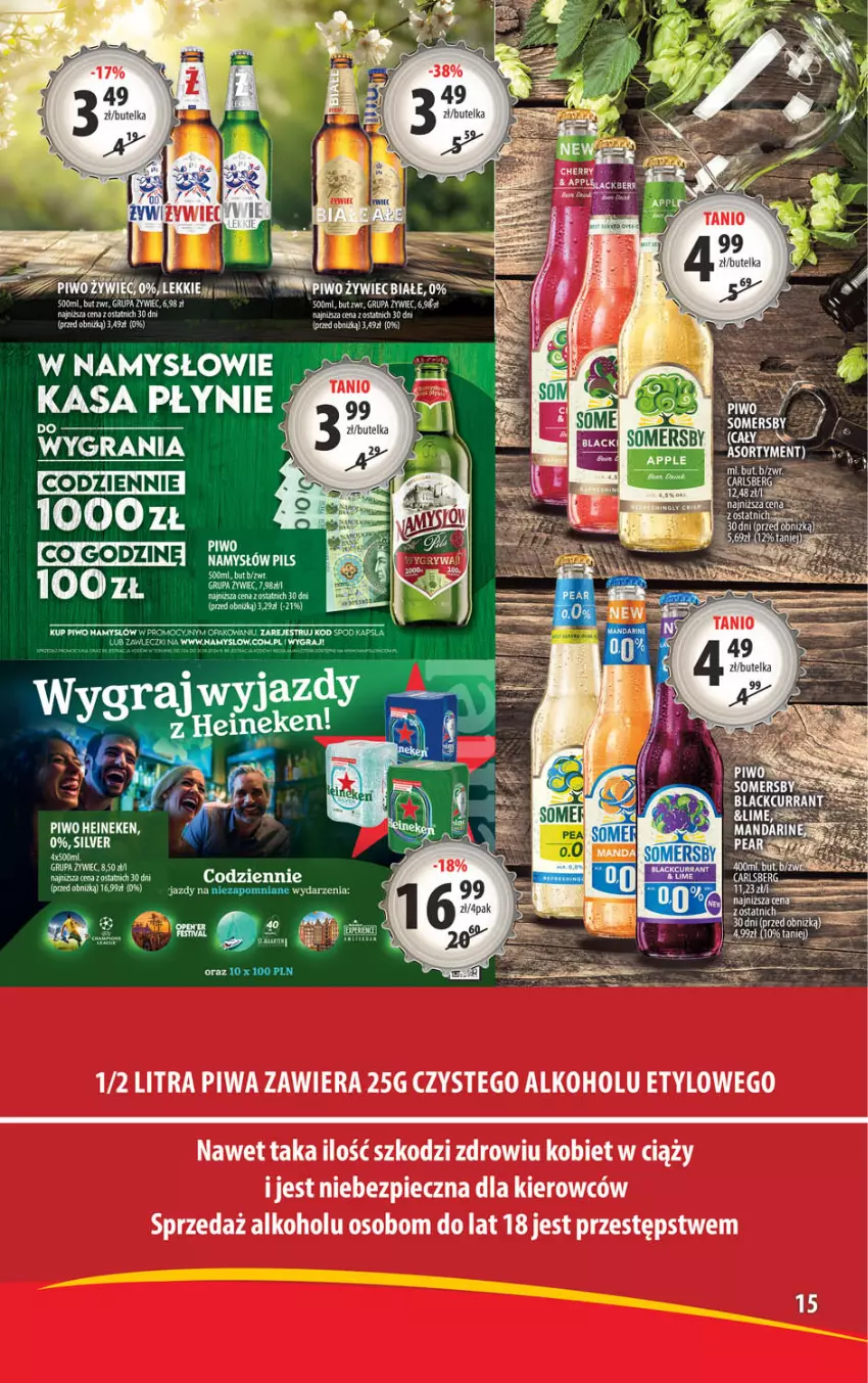 Gazetka promocyjna Arhelan - Gazetka - ważna 27.05 do 09.06.2024 - strona 15 - produkty: Gra, Heineken, Namysłów, Noż, Piec, Piwa, Piwo