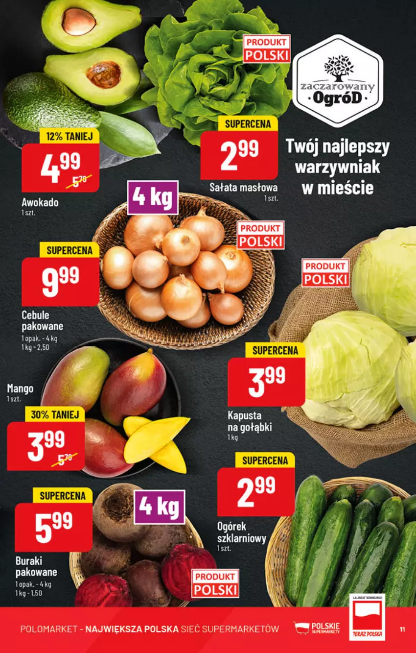 Gazetka promocyjna PoloMarket - Gazetka pomocyjna - ważna 12.10 do 18.10.2022 - strona 11 - produkty: Buraki, Mango, Masło, Sałat, Sałata masłowa