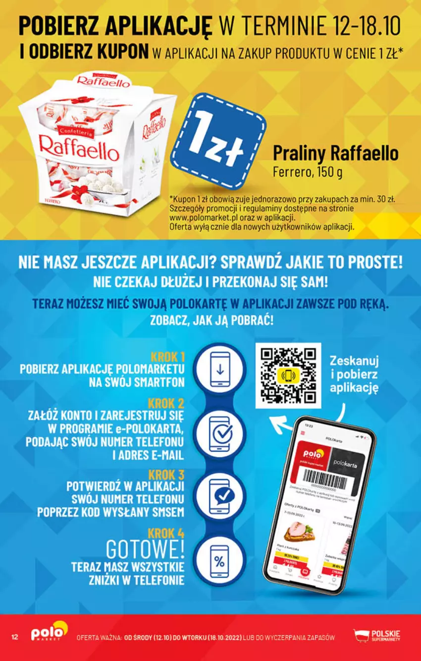 Gazetka promocyjna PoloMarket - Gazetka pomocyjna - ważna 12.10 do 18.10.2022 - strona 12 - produkty: Fa, Ferrero, Praliny, Raffaello, Tera