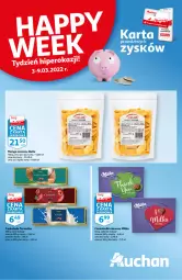 Gazetka promocyjna Auchan - Skarbonka #9 - Gazetka - ważna od 09.03 do 09.03.2022 - strona 1 - produkty: Mango suszone, Czekolada, Woda, Mango, Helio, Milka