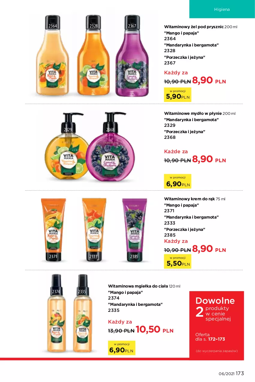 Gazetka promocyjna Faberlic - Gazetka - ważna 12.04 do 02.05.2021 - strona 173 - produkty: Krem do rąk, Mango, Mydło, Mydło w płynie, Papaja, Por