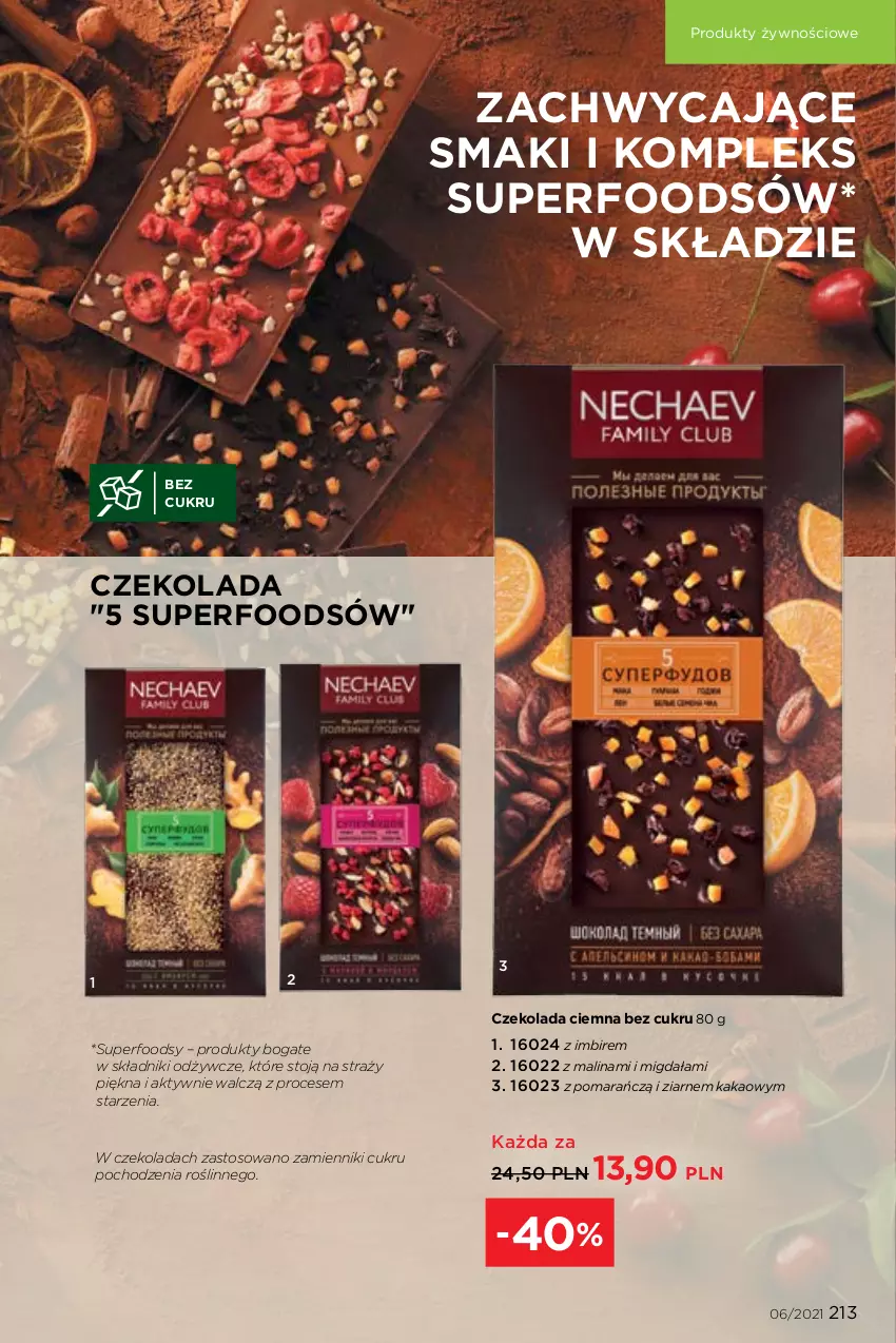 Gazetka promocyjna Faberlic - Gazetka - ważna 12.04 do 02.05.2021 - strona 213 - produkty: Czekolada, Imbir, Kakao