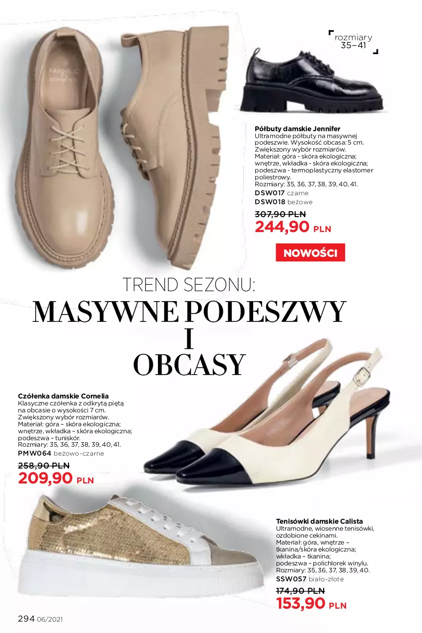 Gazetka promocyjna Faberlic - Gazetka - ważna 12.04 do 02.05.2021 - strona 294 - produkty: Buty, Mop, Półbuty, Sok, Tenisówki