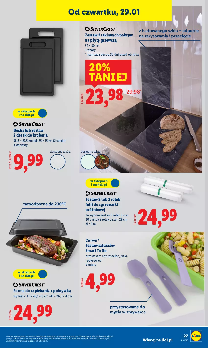 Gazetka promocyjna Lidl - GAZETKA - ważna 26.01 do 31.01.2026 - strona 33 - produkty: Pokrowiec, Por, Widelec, Zestaw sztućców